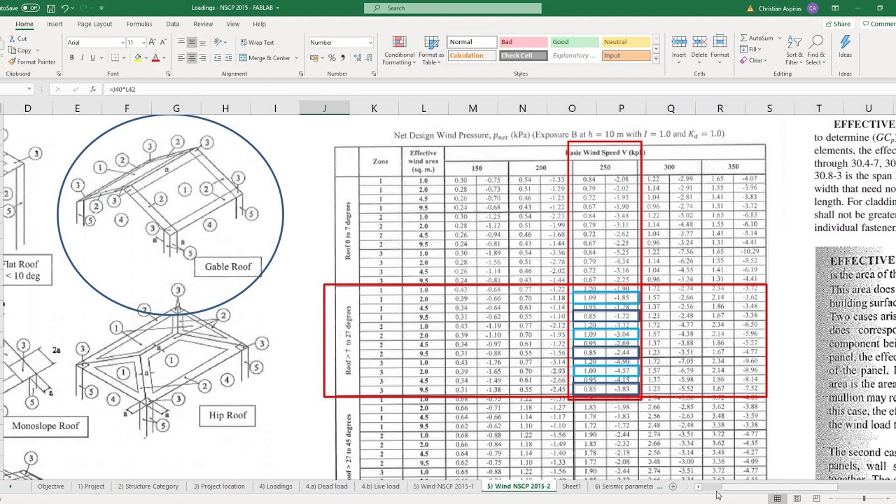 Simplified Procedure Wind Load Calculation Part 1