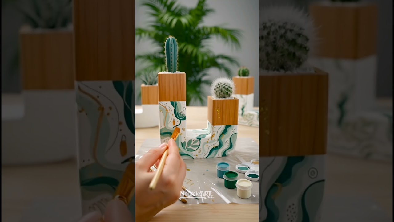 T&oacute;tem Dual... escultura funcional para plantas... 🎨🖌️🌿📸 #artwork #art #artist #pintar #sketch