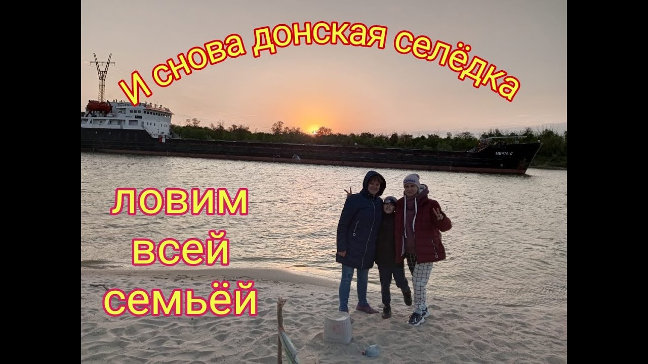 Рыбалка на Дону с семьёй.  Снова ловим селёдку, ну и просто отдыхаем...