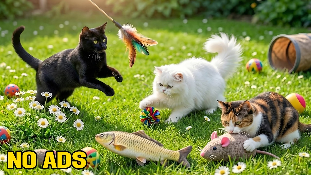 12 Hours of Relaxing Music for Cats 🐾 Calming Cat TV for Deep Sleep & Stress Relief