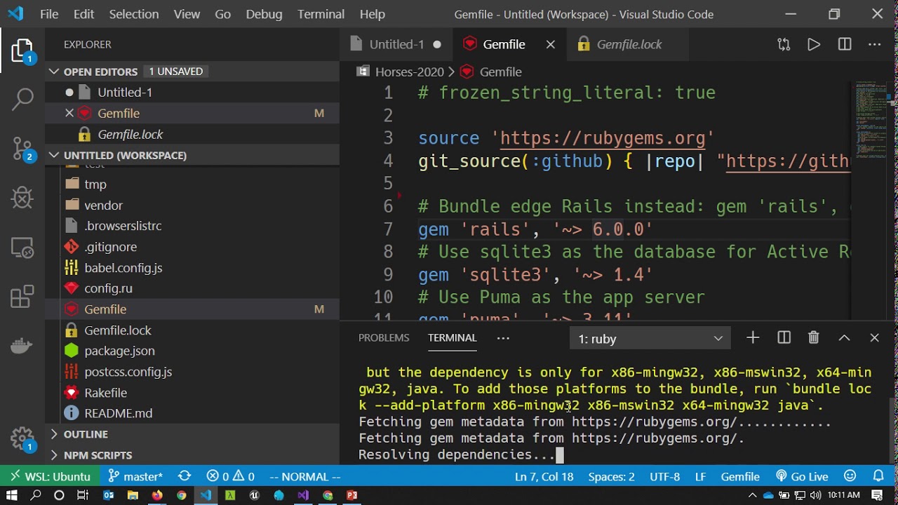 Horses on Rails 2020 - Part 1