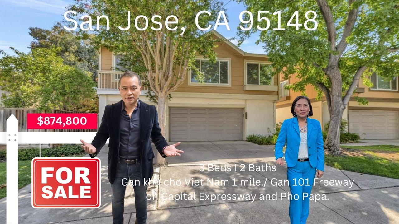 Nhà Townhouse Bán ở San Jose, (Simon Huynh / Helen Ha Realtor) House for Sale in San Jose 95148.