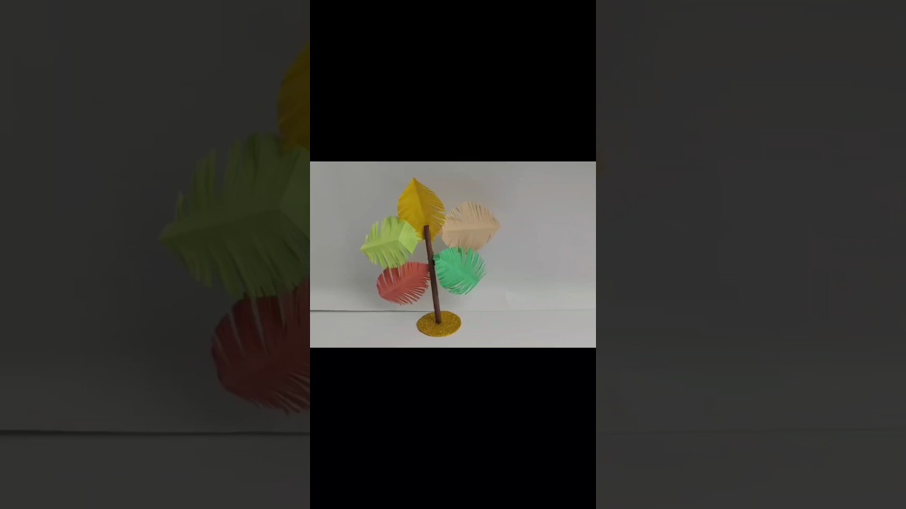 How to make a easy paper tree #diy #handycraft#easy #tree