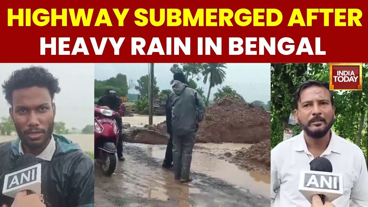 West Bengal Rains: Kharagpur-Keshiary Highway Submerged After Heavy Downpour | India Today