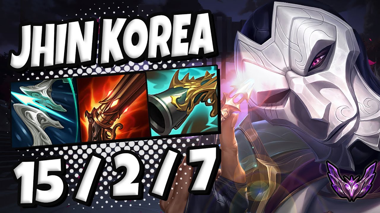 EPIC GAME Jhin ADC vs Jinx / Patch 13.6 / Korea Master / Season 13 [ 15 / 2 / 7 ] 🚀