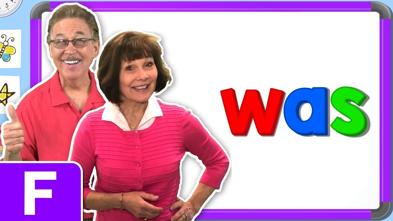 Jan Richardson Sight Words | Level F | Was | Jack Hartmann