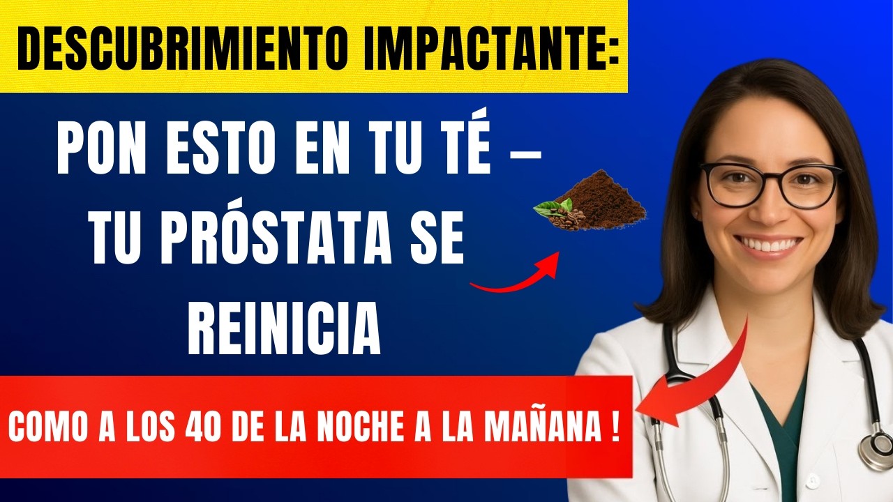 Añade ESTO a tu té de la tarde: ¡Tu próstata se sentirá 20 años más joven! | Dra. Jocelyn…
