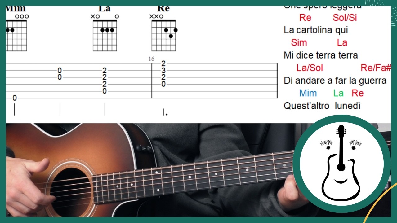 🎸 Il Disertore (I. Fossati) - Tutorial Chitarra