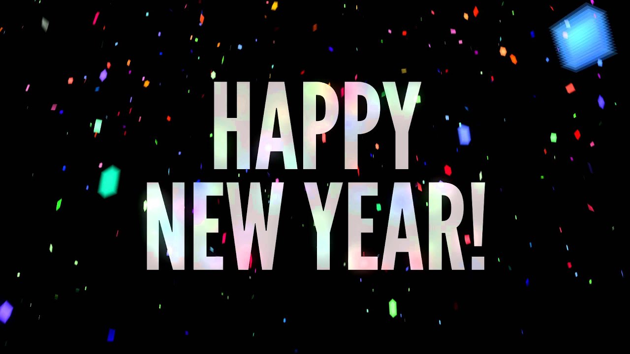 Happy New Year Confetti - HD Background Loop