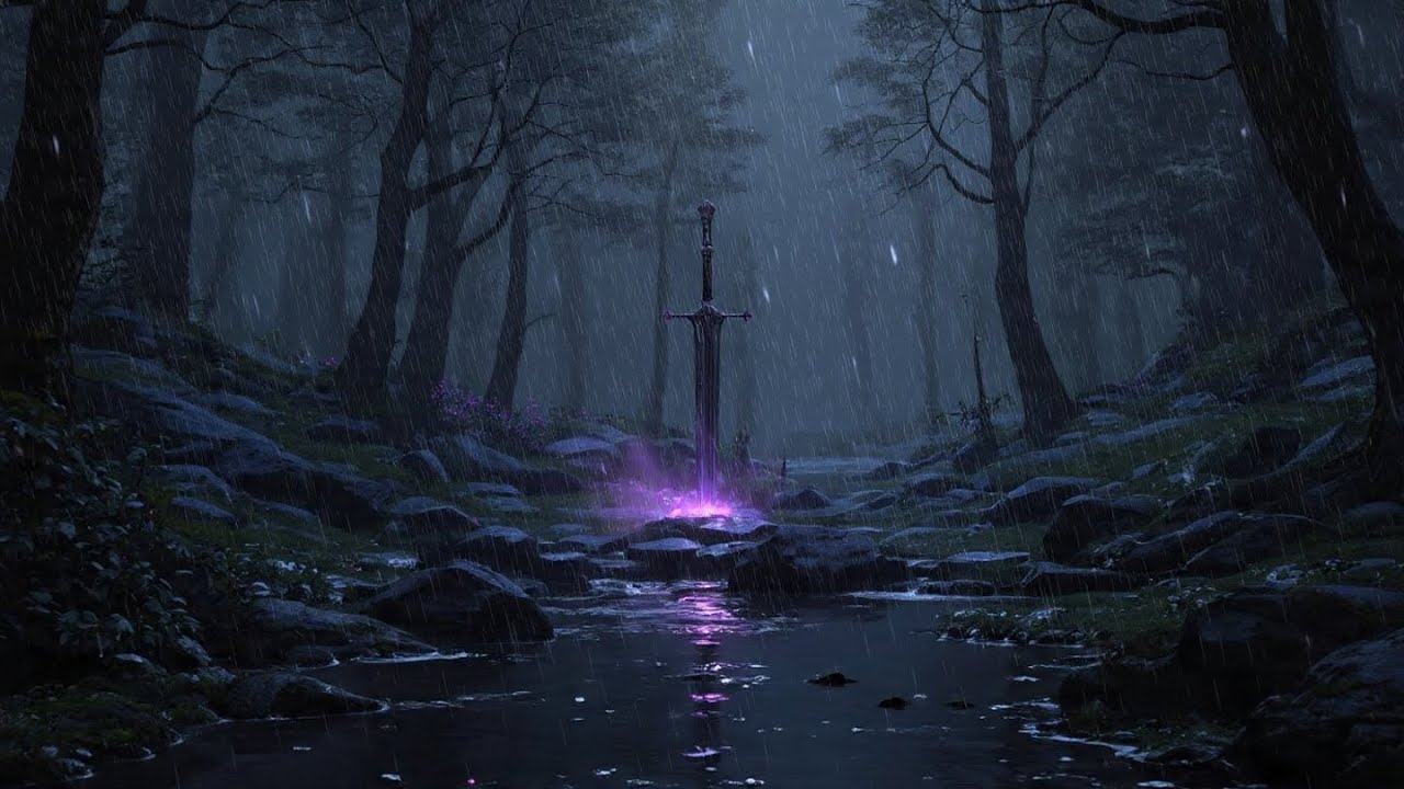 Legendary Sword | Dark Forest Medieval Rain Ambience