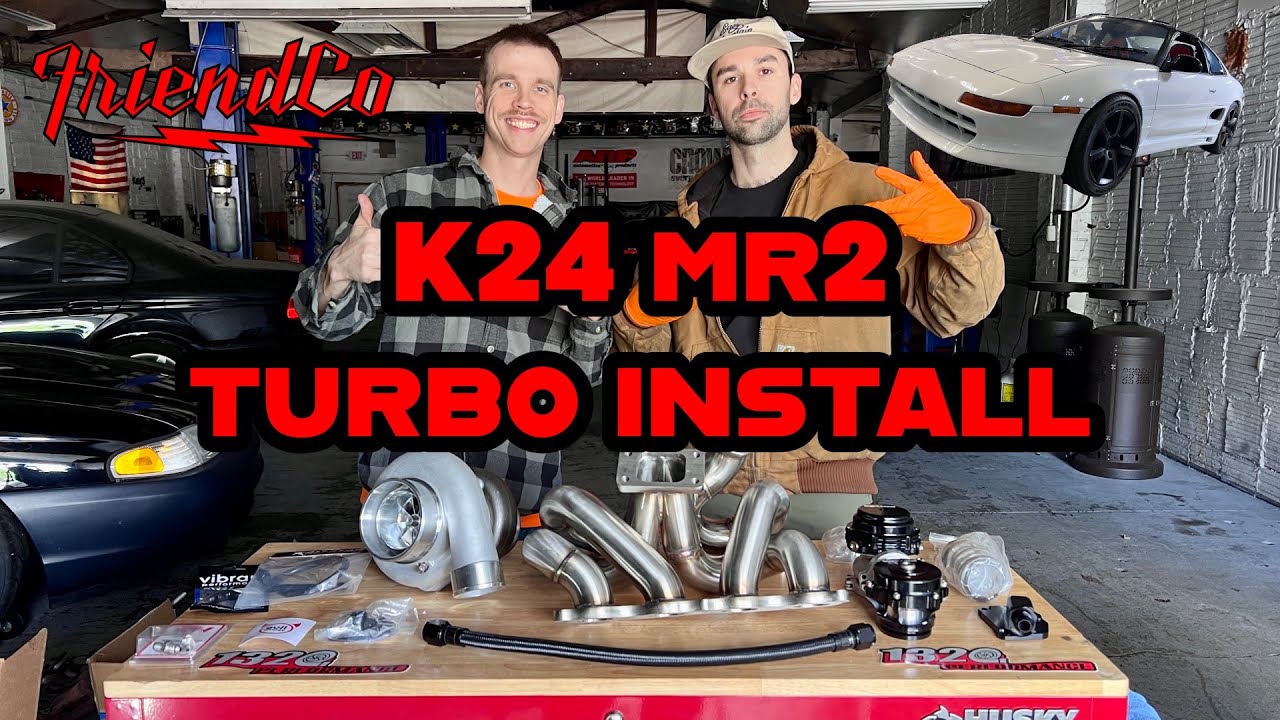 K24 Swapped MR2 Turbo Install & Exhaust Fabrication