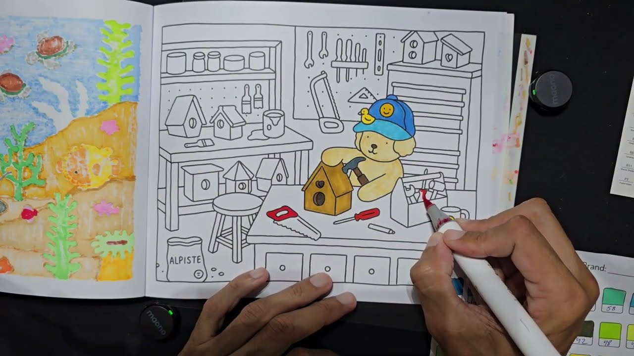 ASMR COLORINDO BOBBIE GOODS (parte 1)