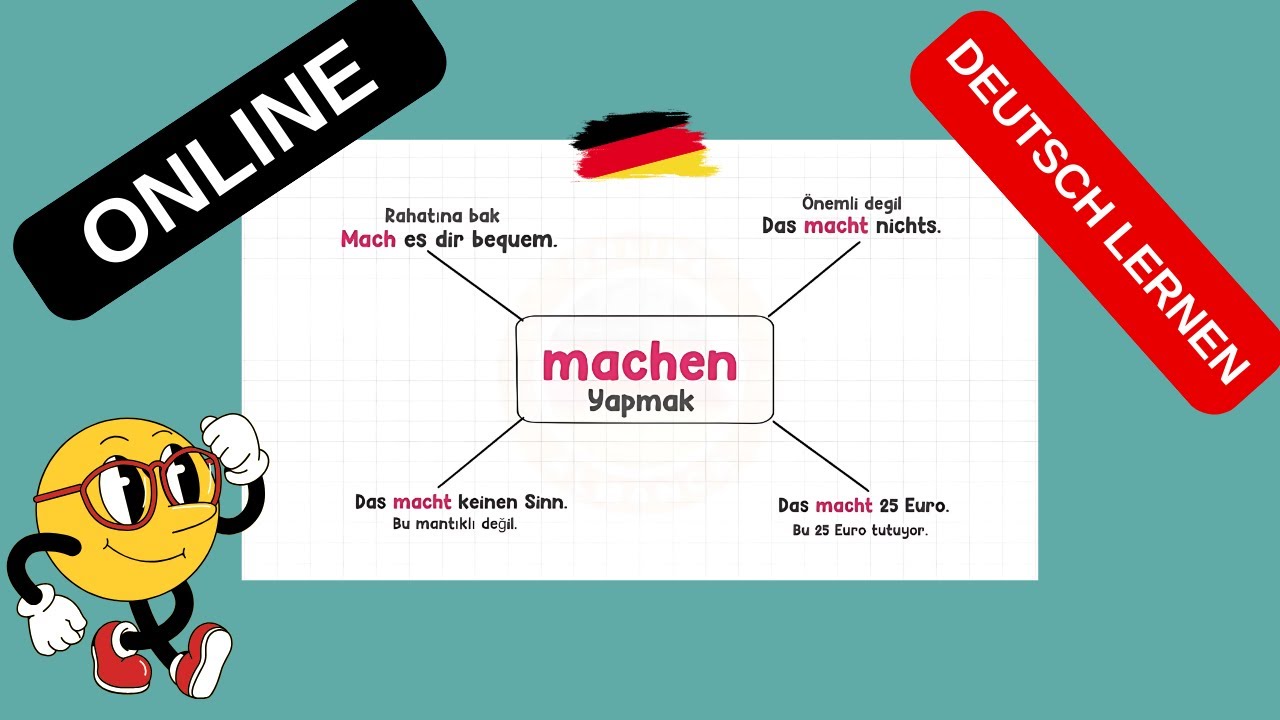 ONLINE ALMANCAYI BÖYLE ÖĞRENIN /machen/ Präsenz-Perfekt- Präteritum-Futur I