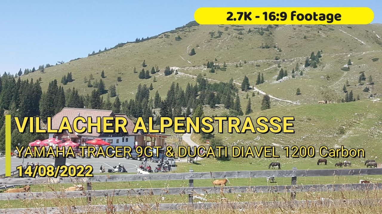 VILLACHER ALPENSTRASSE on Yamaha Tracer 9GT and Ducati Diavel 1200 carbon