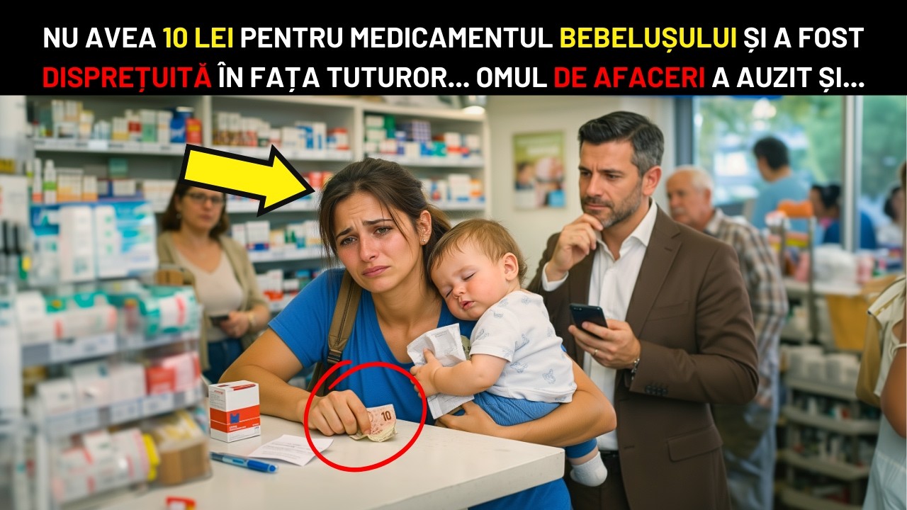 NU AVEA 10 LEI PENTRU MEDICAMENTUL BEBELUȘULUI; A FOST DISPREȚUITĂ… OMUL DE AFACERI A AUZIT TOT ȘI…