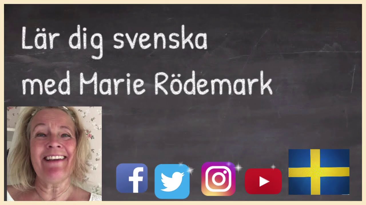 L&auml;r dig svenska med Marie R&ouml;demark
