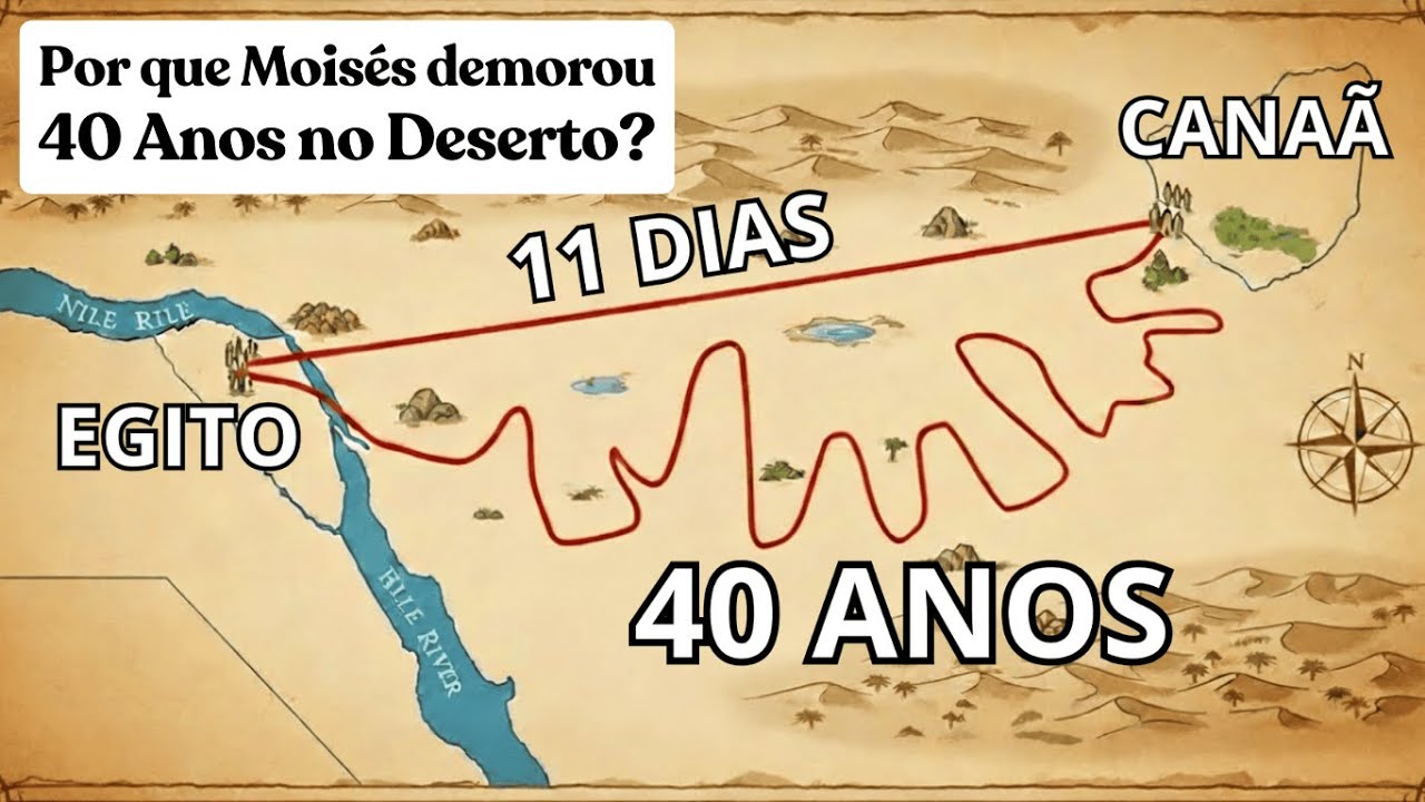 11 Dias Que Viraram 40 Anos: O Segredo Por Trás da Demora de Moisés no Deserto