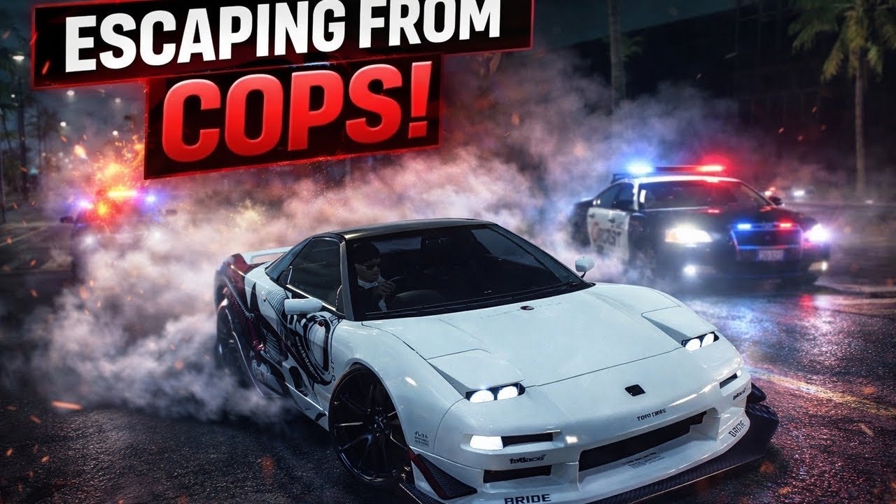 Max difficulty Street Racing HONDA NSX TYPE- R 92 || Police Chases || NFS Heat