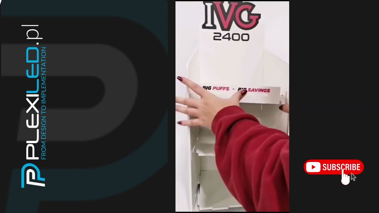 IVG PVC Display Stand - Durable, Modern, and Easy-to-Assemble Solution