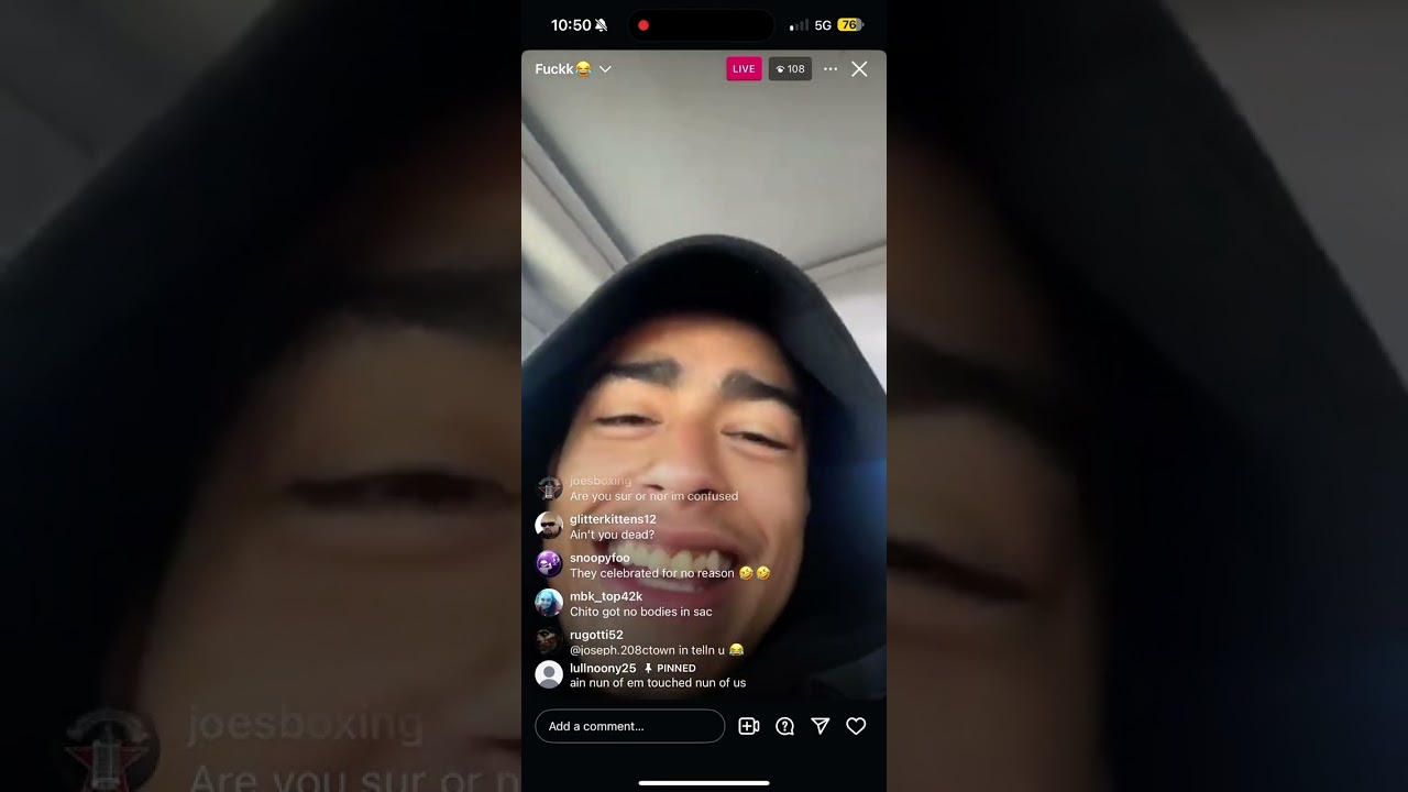 Lulboog39 goes live after posts of him dead‼️‼️‼️