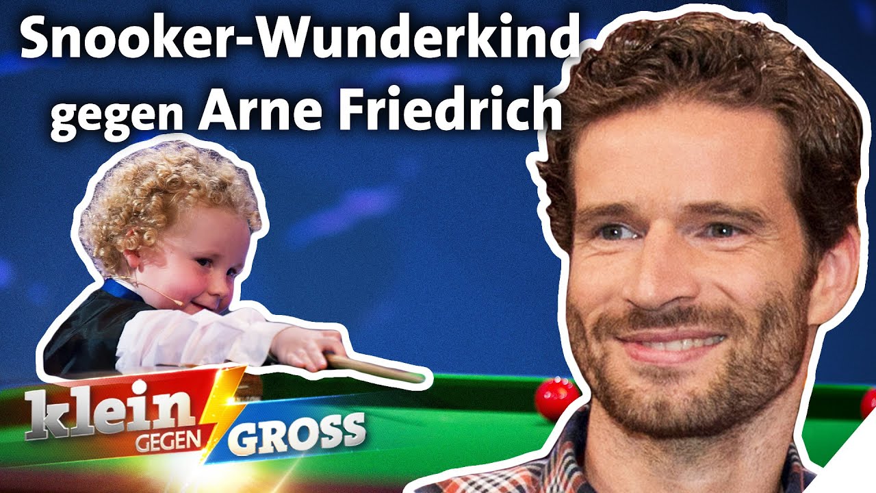 22 Kugeln einlochen: 4-jähriges Snooker-Wunderkind vs. Arne Friedrich | Klein gegen Groß