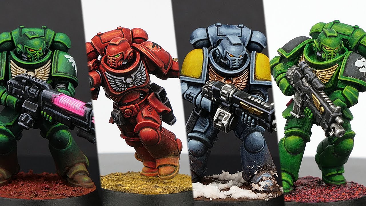 High Quality SPEEDPAINTING Space Marines - No Airbrush