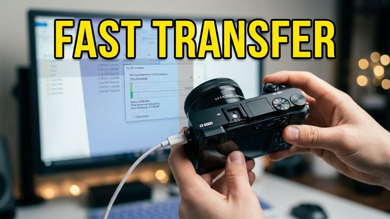Sony A6000: Передача файлов с камеры на ПК через USB-кабель (режим USB: MTP против Mass Storage)