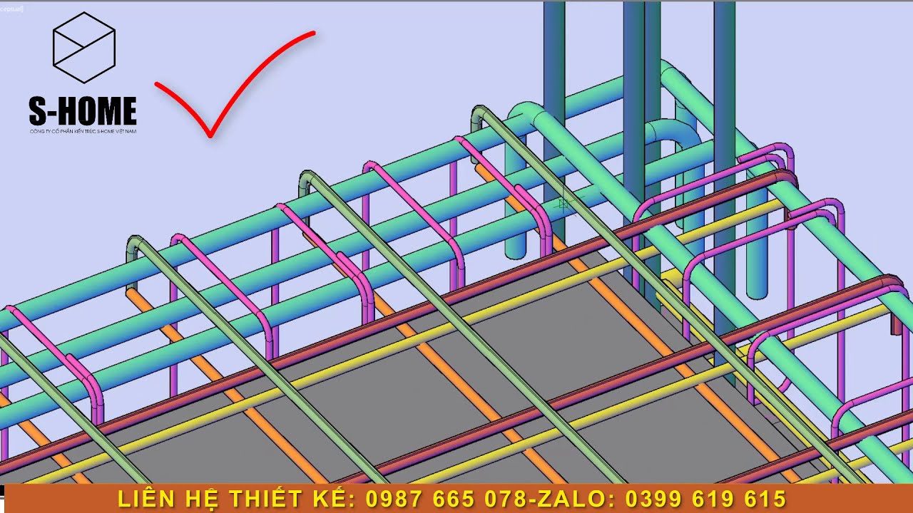 Lỗi thường gặp khi đi thép sàn 2 lớp . E1/ Thép sàn 2 lớp