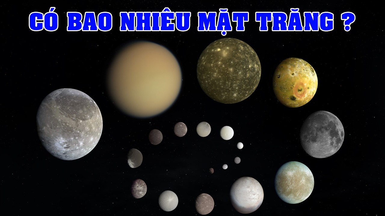Có bao nhiêu Mặt Trăng trong Hệ Mặt Trời ? | Khoa học vũ trụ - Top thú vị |