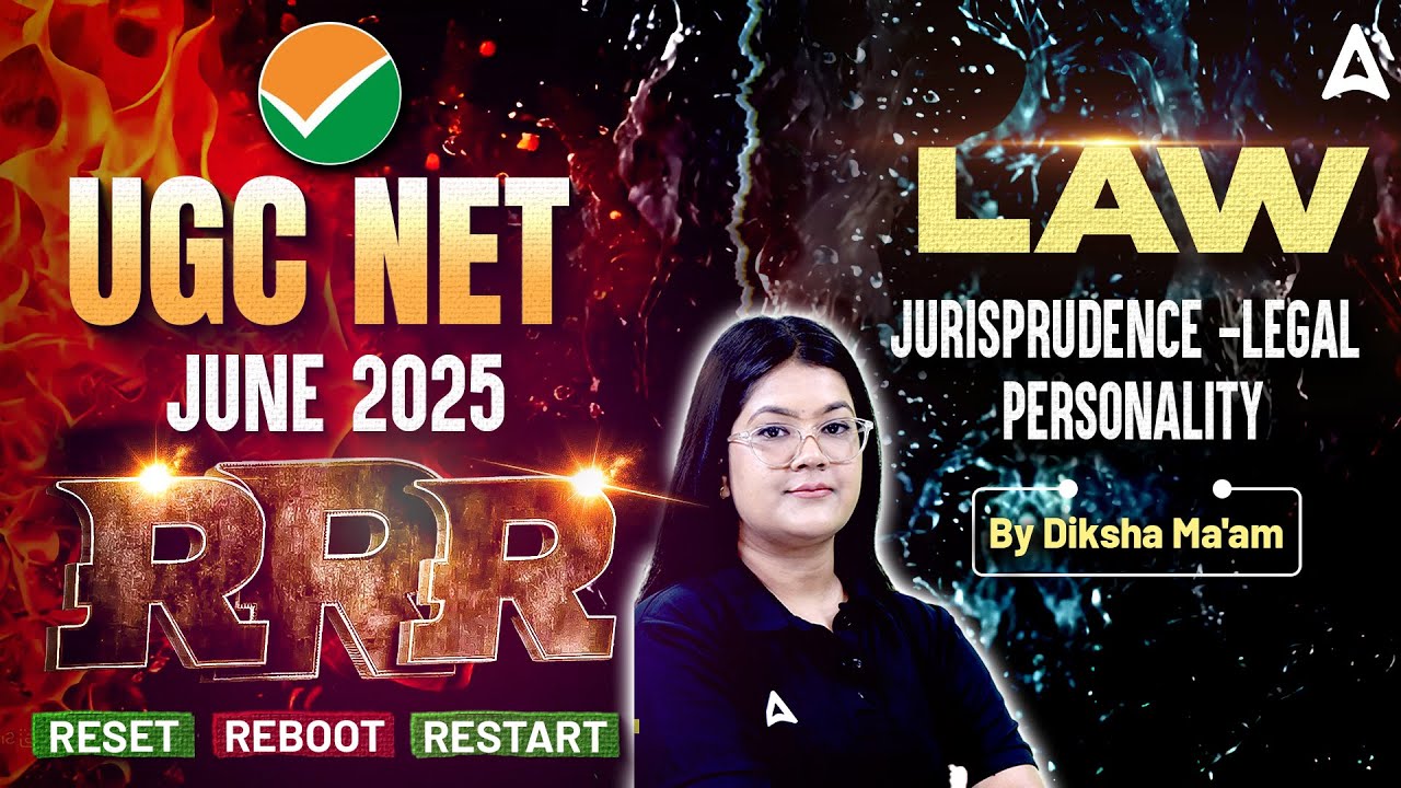 UGC NET June 2025 | UGC NET Law Jurisprudence Legal Personality ( RRR ) | By Diksha Ma'am