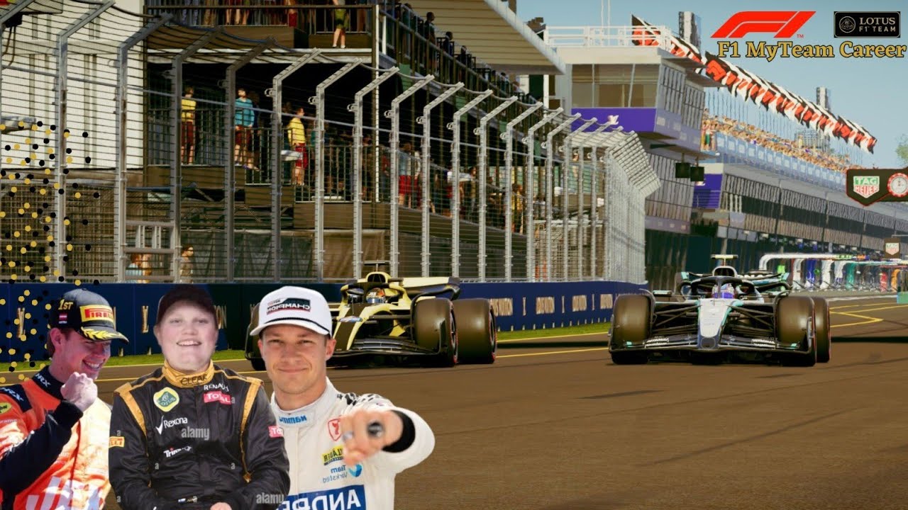 Lotus F1 Team terug met rookies | Aflevering #1 Melbourne | F1 My Team Career S1 |