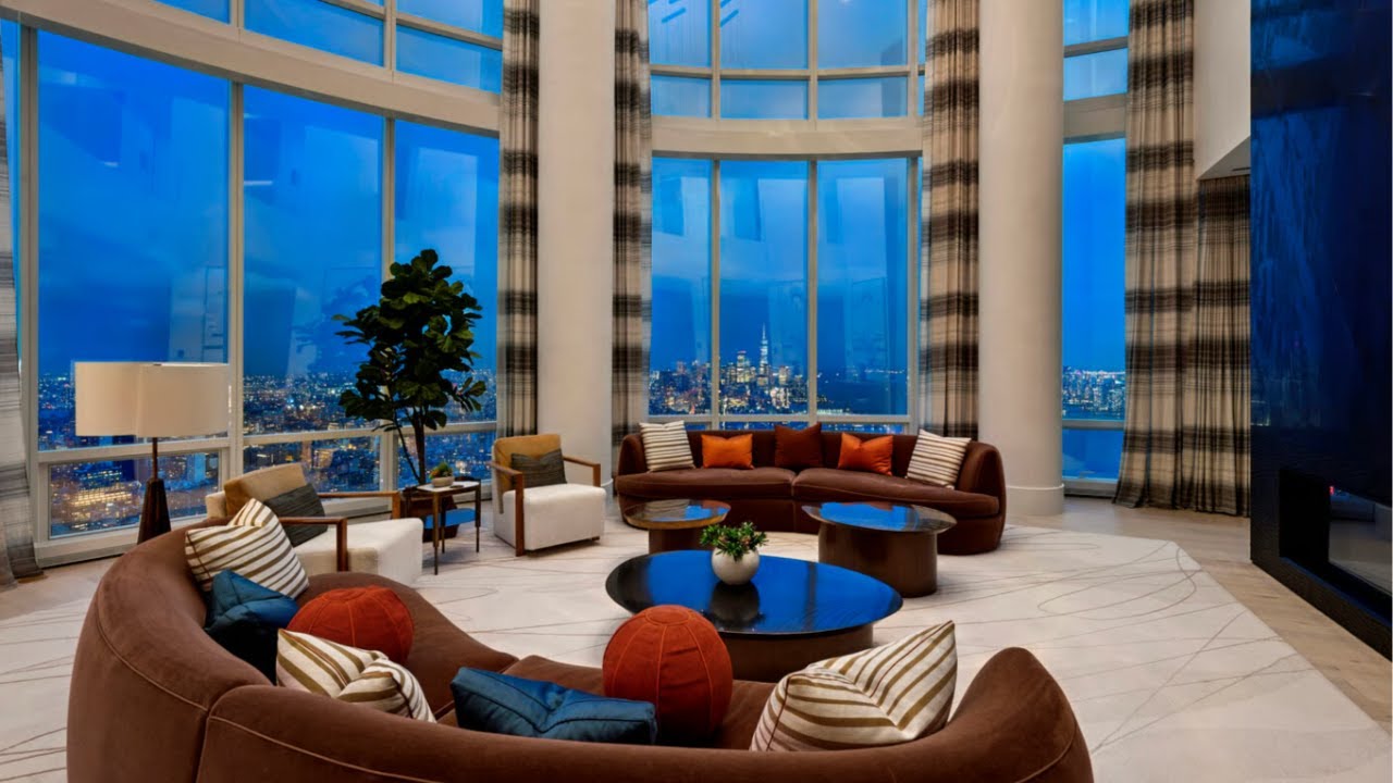 INSIDE a Dramatic Duplex Penthouse with Unobstructed 270 Degree Vistas of NYC | SERHANT. Signature