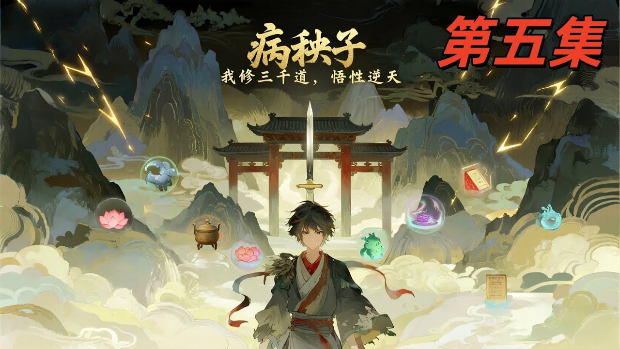 💥【第五集】💥壹口氣看完【病秧子？我修三千道，悟性逆天】💥【最新大合集】病秧子江小白上山求藥，誤入仙宗成飼妖雜役。得詭異黑劍斬魂修妖、丹、儒、佛等多道，逆襲掘起，禁區大妖認主，宗門老祖亦拜師。