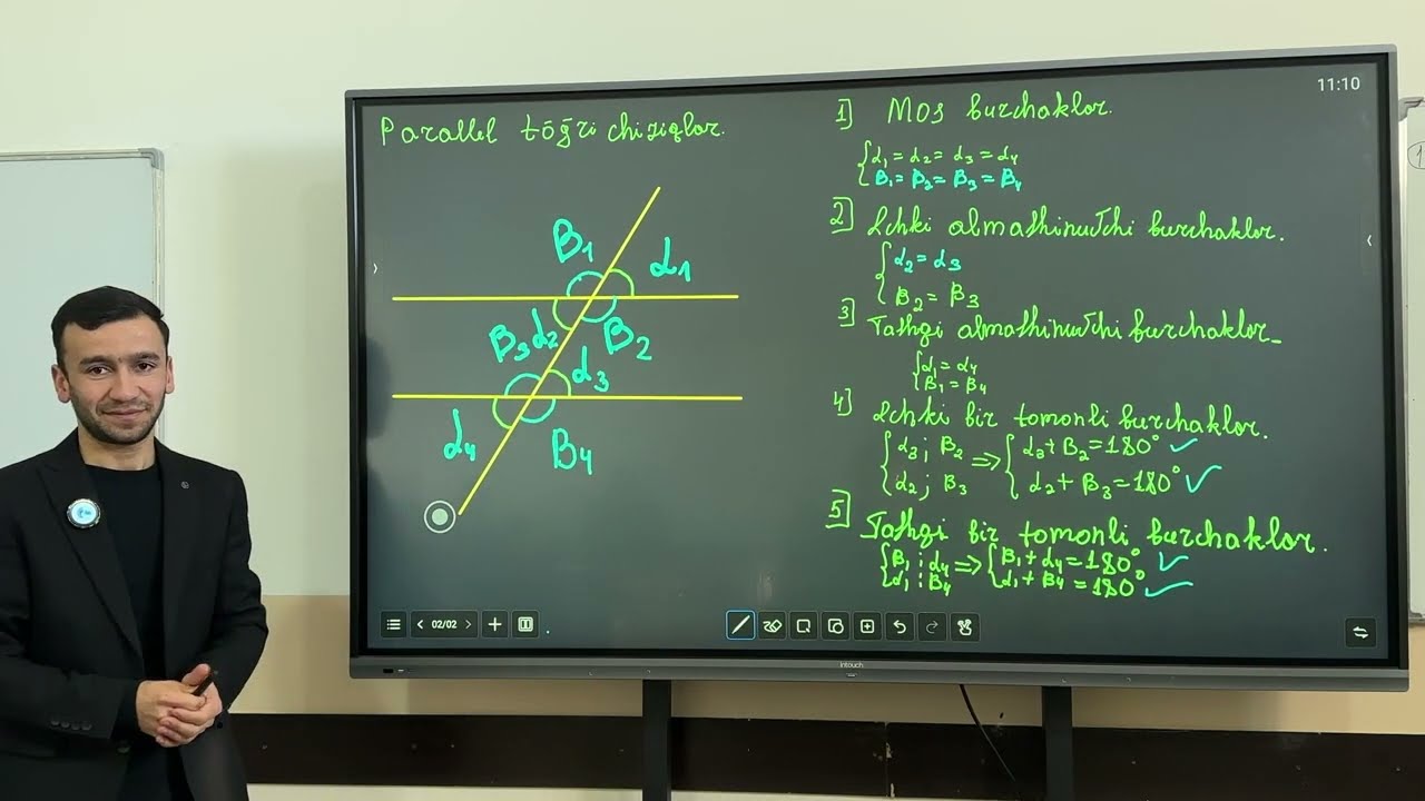 Geometriya: Parallel To‘g‘ri Chiziqlar | Xo’jamurodov Sahobiddin