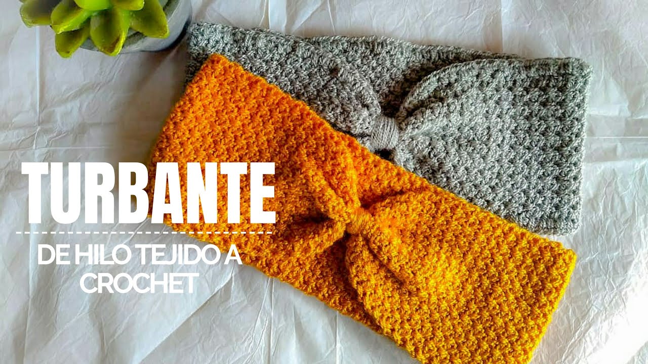 TURBANTE / VINCHA TEJIDO A CROCHET PASO A PASO