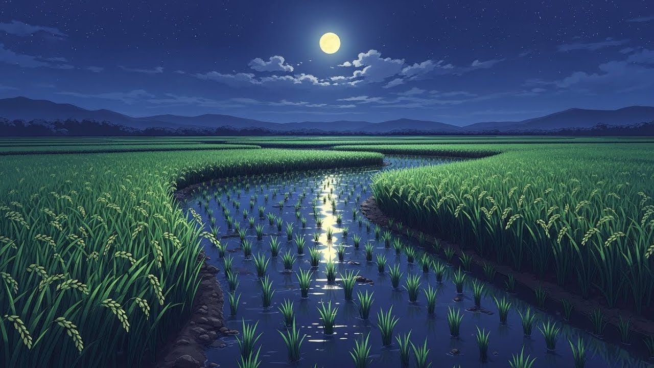 Chill Lofi Soft Starglow Ambience Filling Peaceful Night Fields With Warm Drifting Quiet