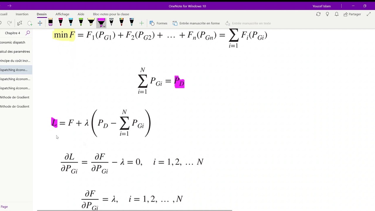 Cours 5 : Dispaching économique sans pertes (partie 2)