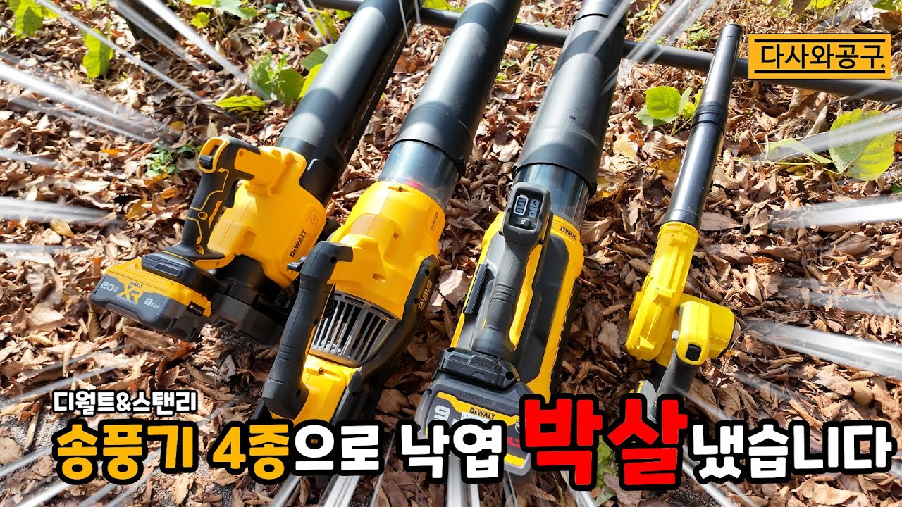 [다사와공구#258] 디월트 스탠리 인기 송풍기 4종 리뷰! 가을 겨울 필수템 송풍기 영상 보고 편하게 고르세요!