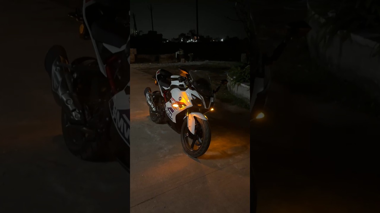 BMW G310 RR ki headlight itni strong hai? 😳 Night test. 