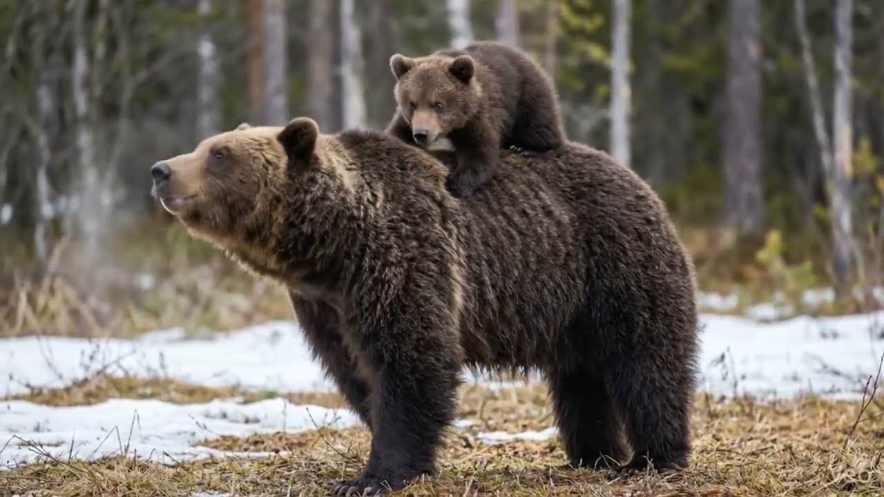 The Bear. The Spring. The Cubs. #wildlife #bearrescue