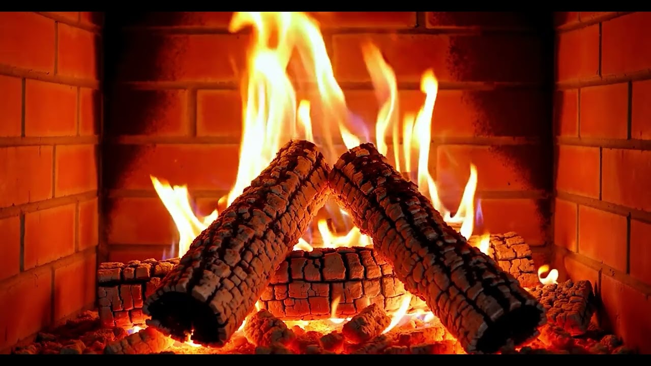 Crackling Fireplace Sounds 🔥  Cozy Ambience for Studying, Deep Focus & Peaceful Sleep