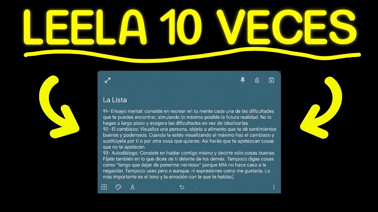 Esta Lista te Hará Conseguir TODO Lo Que Quieres (según la ciencia)