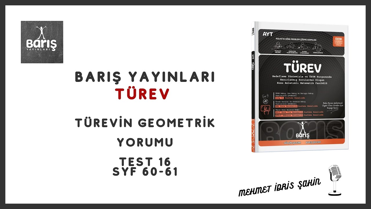 Barış Türev Geometrik Yorum Test 16 Syf 60 - 61