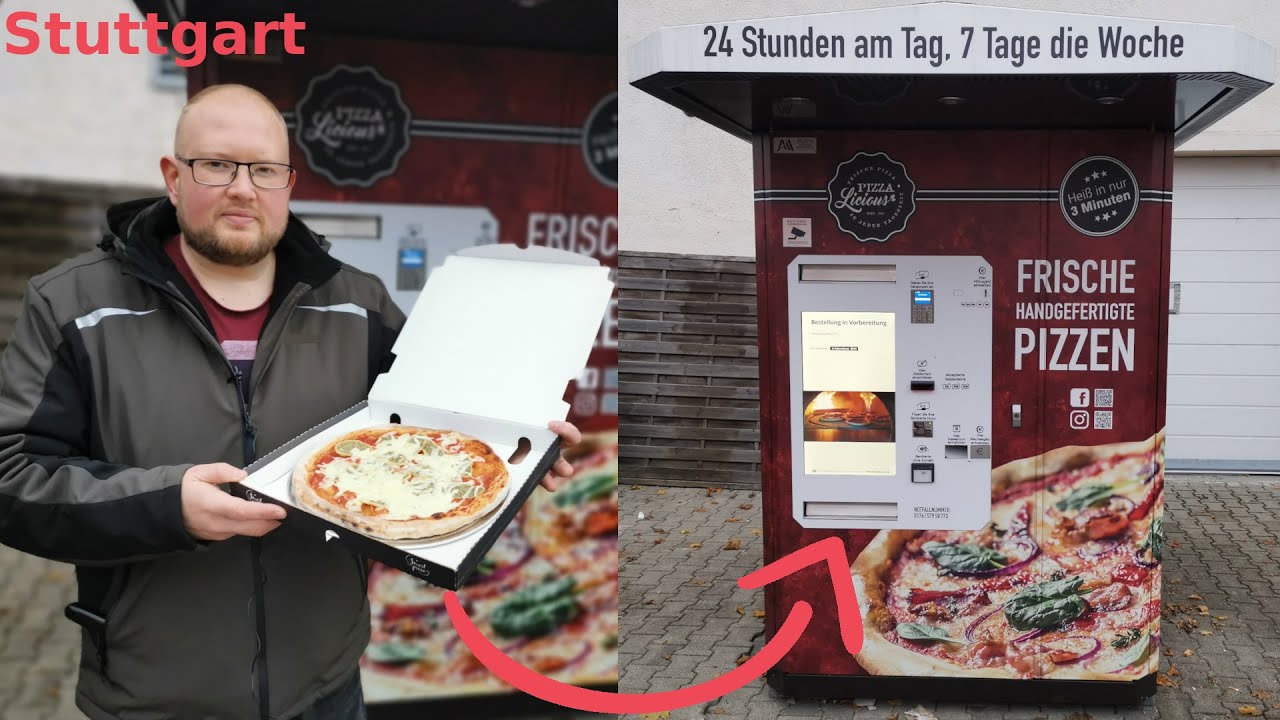 Wie schmeckt der PIZZA AUTOMAT in Stuttgart? #Pizza #Automat #Stuttgart