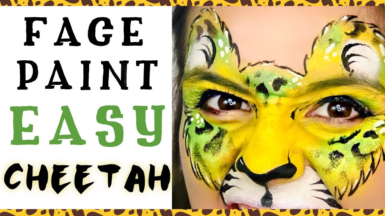 FAST Cheetah Face Paint Tutorial
