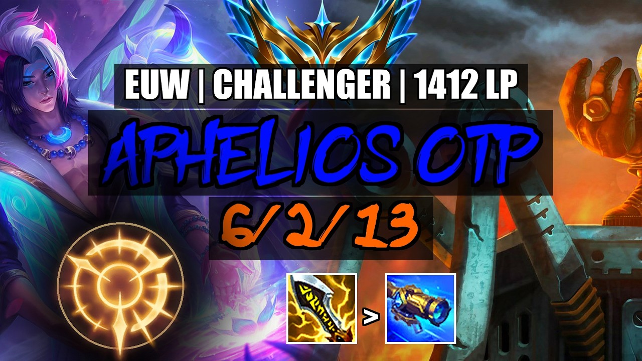 Aphelios OTP vs Veigar/Rakan ADC 6/2/13 | EUW Challenger 1412LP