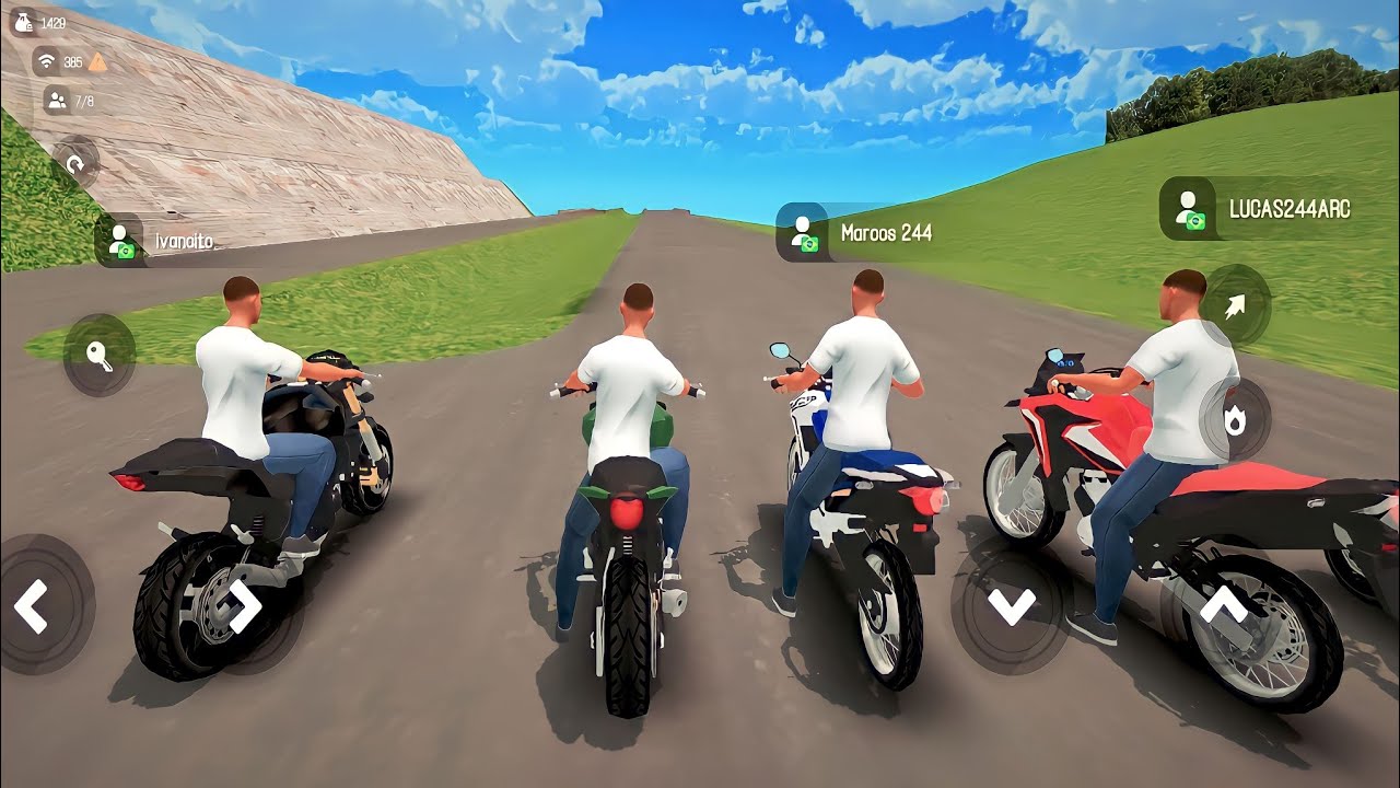 Jogando o novo jogo de motos online para celulares (Rodograu) Big open world Ep.21