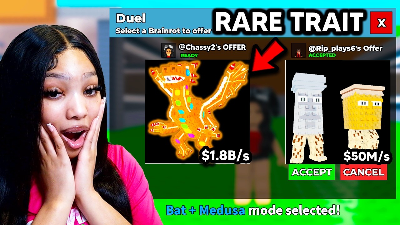 I PVP My RARE DRAGON GINGERINI In Steal a Brainrot Duels!