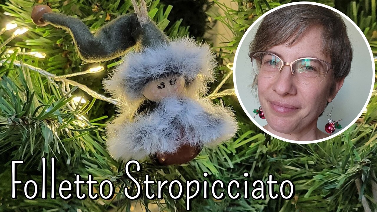 Folletto Stropicciato in Feltro con Campanello