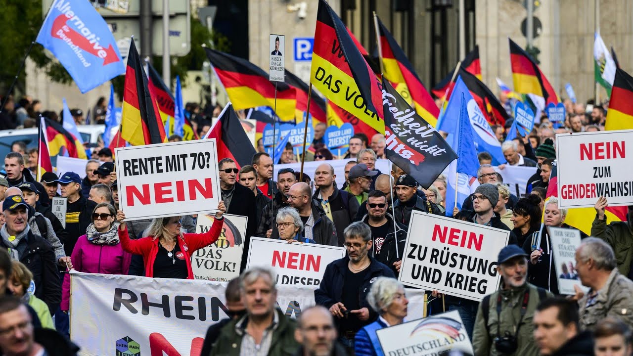 Rund 8000 AfD-Anhänger protestieren in Berlin lautstark gegen die Ampel-Regierung | AFP